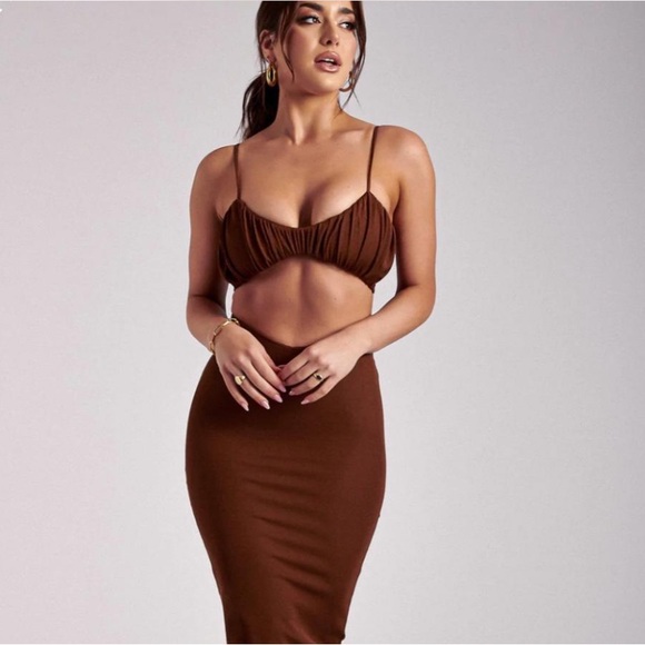 Meshki brown bralette top - Picture 2 of 4